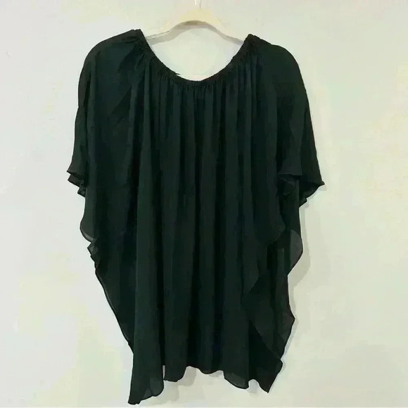 NWT Revolve Krisa Black Flutter Flowy Mini Dress - Picture 1 of 6